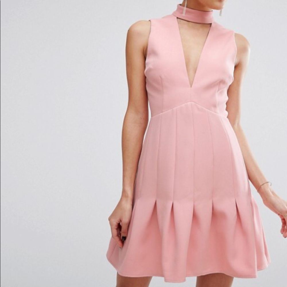 Keepsake stand alone dress peony blush